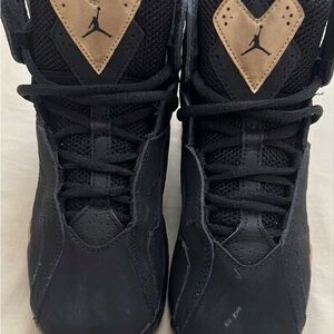 Nike Kids Shoes Black and Gold